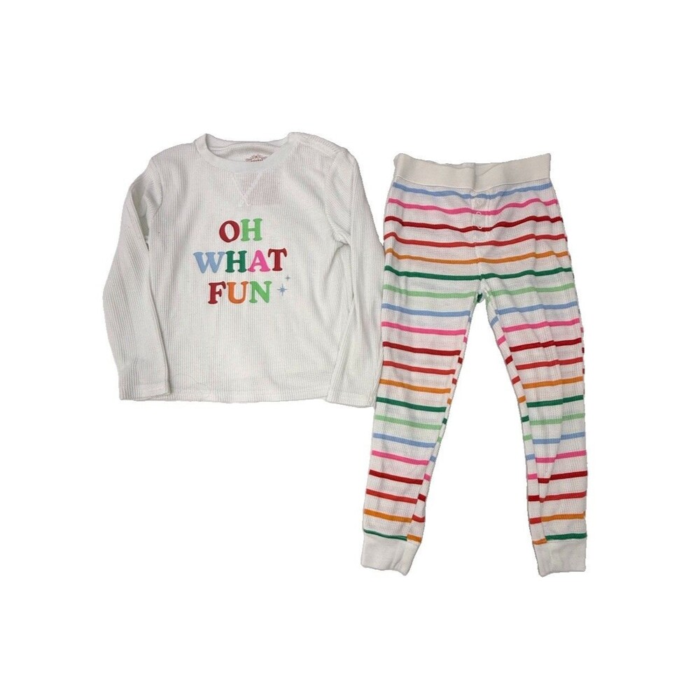 WonderShop Oh What Fun Holiday Pajama Set Kids XS 4/5